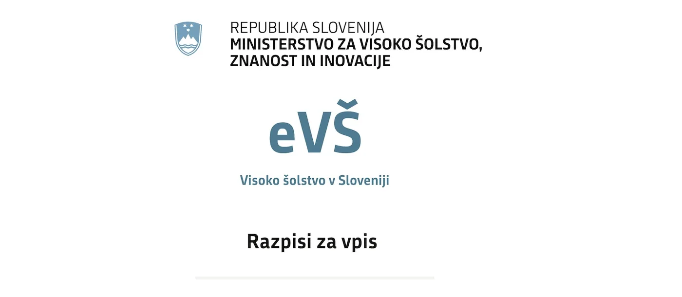 Ministrstvo za visoko šolstvo, znanost in inovacije.